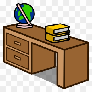 Desk Clipart Desk Drawer - Desk Cartoon Png Transparent Png