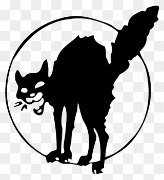 Open - Anarchist Black Cat Clipart