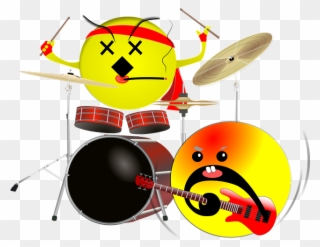 Il Groove Dei Blue Train Inaugurano Il Festival I - Smiley Drummer Clipart