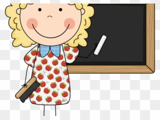 Check Clipart Little - Cute Clipart School Teacher - Png Download