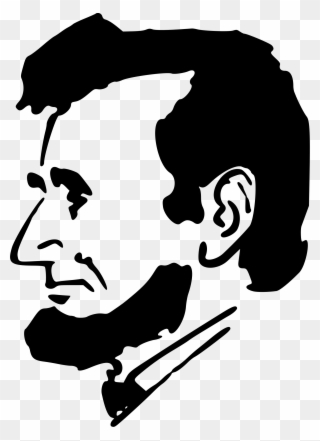 Big Image - Silhouettes Of Abraham Lincoln Clipart