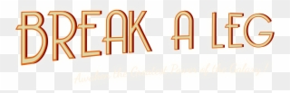 Logo & Icon - Break A Leg Clipart