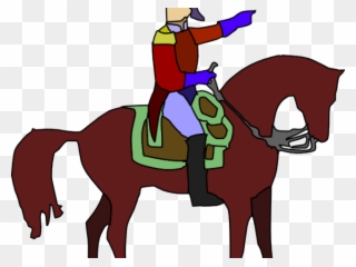 Horse Clipart Soldier - Draw A Soldier On A Horse - Png Download