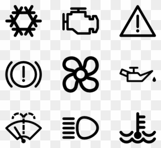 Clipart Free Download 4 Vector Icon - Car Dashboard Icons Png Transparent Png
