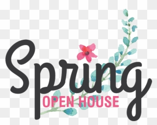 Spring Open House Event Clipart