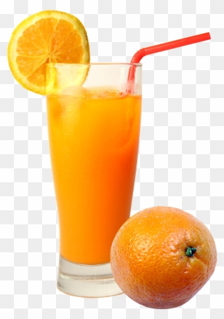 Smoothie Clipart Fruit Punch - Orange Juice In A Glass - Png Download