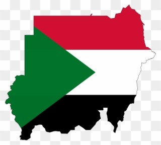Sudan Map Flag Of Sudan Anglo-egyptian Sudan - Flag Map Of Sudan Clipart