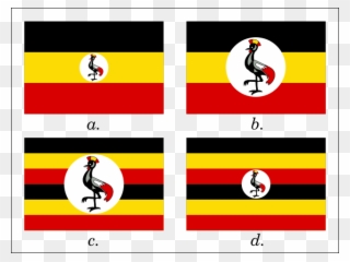 Uganda Flag With Name Clipart
