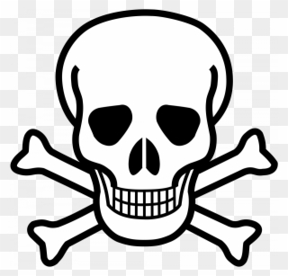 Toxic Clipart Hazardous Waste - Skull And Crossbones - Png Download
