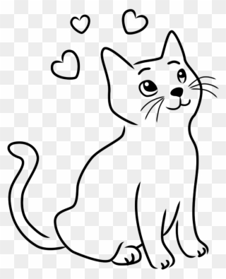 Happy Cat Clipart 8 Drawings - Drawing Images Of Cats - Png Download