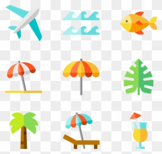 Hawaii - Hawaii Flat Icons Clipart