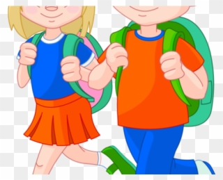 Anime Boy Clipart Schoolboy - Clipart Of School Boy And Girl - Png Download