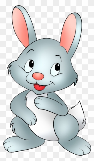 Clip Arts Related To - Cartoon Rabbit No Background - Png Download