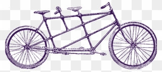 Tandemonium101 - Tandem Bicycle Clip Art - Png Download