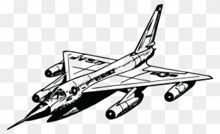 Free Clipart Of A Military Jet - Fighter Jet Colouring Page - Png Download