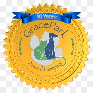 This Month Is Grace Park Animal Hospital's 10 Year - Golden Standard Clipart