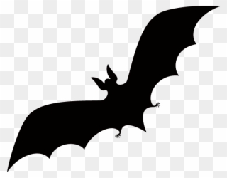 Halloween Bat Silhouette - Jack O Lantern Silhouette Clipart