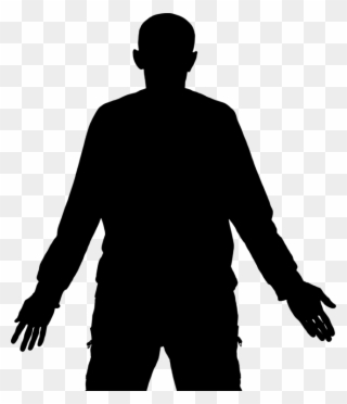 All Photo Png Clipart - Silhouette Of Man With Arms Out Transparent Png