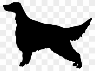 Red Setter Clipart Golf - Dog Golden Retriever Silhouette - Png Download