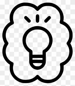 Idea Bulb Think Brain Knowledge Discover Invention - Transferencia De Conocimiento Icon Clipart
