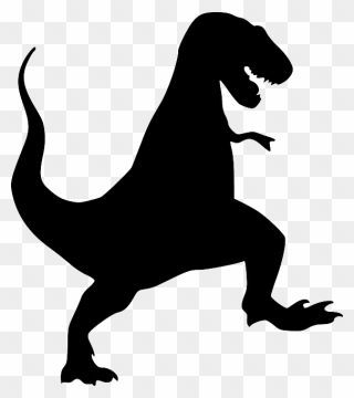 Png Royalty Free Stock Trex Clipart Raptor Dinosaur - Dinosaur Silhouette Transparent Png