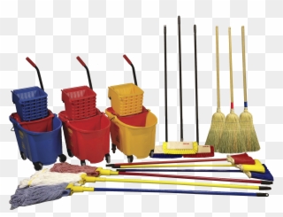 Png Royalty Free Library Cleaning Living Room Clipart - Mop And Mop Buckets Png Transparent Png