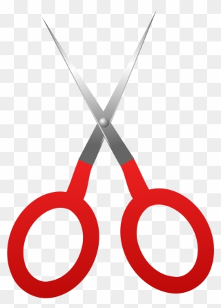 Scissors Clipart Cliparts And Others Art Inspiration - Tesoura Vermelha De Cabelo Png Transparent Png