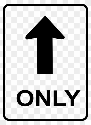 Big Image - One Way Sign Clipart - Png Download