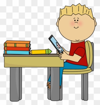 Computer Clipart Chromebook - School Work Clipart - Png Download