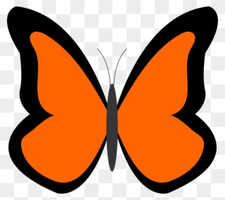Bug Clipart Orange Butterfly Pencil And In Color Bug - Orange Color Clip Arts - Png Download