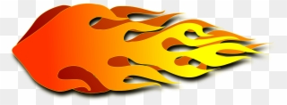 Race Car Clipart Flame - Rocket Flames Clipart - Png Download
