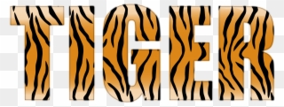 Tiiger Clipart Word - Clip Art Tigers - Png Download