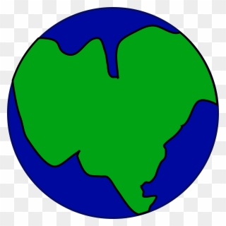 Big Image - One Continent Earth Clipart