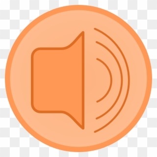 Orange Speaker Clip Art - Png Download