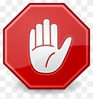 X On Stop Sign Clipart