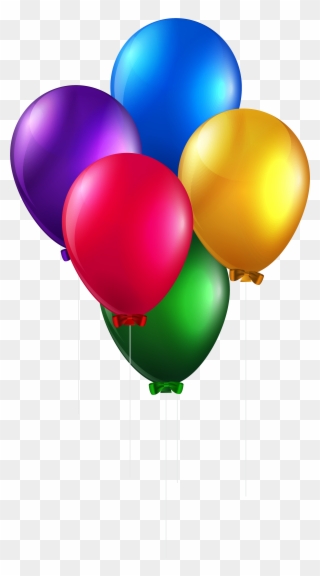 View Full Size - Birthday Balloons Clipart No Background - Png Download
