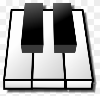 Clipart Info - 2 Black Keys Piano - Png Download