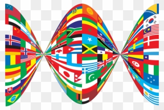 Flags Of The World Png Clipart World Globe Clip Art - Flags Around The World Transparent Png