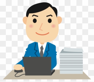 Male User Big Image - Computer User Clipart