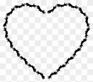 By Gdj - Black Heart Frame Clipart - Png Download