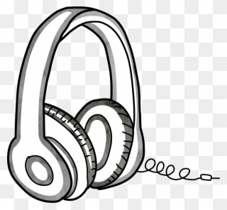 Computer Clipart Headphone - Gadgets Drawing Easy - Png Download