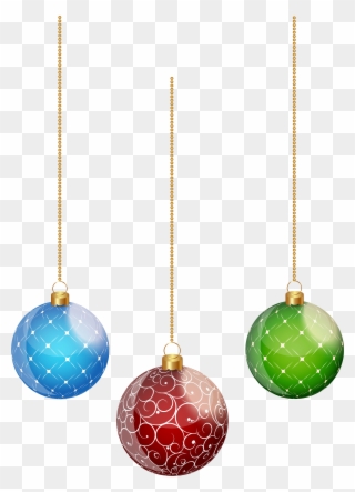 Hanging Christmas Ornaments Transparent Clipart