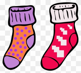 Sock Clipart Sock Clip Art - Colouring Pictures Of Socks - Png Download