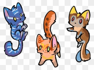 Walking With Dinosaurs Kittens By Creepy Stag Waffle - Nyan Cat Drawing Clipart