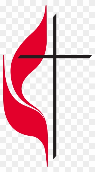 Cross And Flame - United Methodist Church Logo Clipart