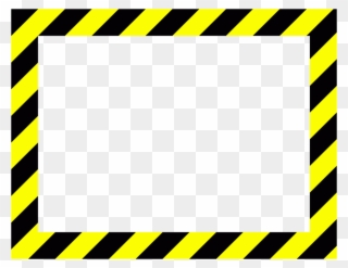 Caution Frame Clipart Barricade Tape Clip Art - Yellow And Black Frame Stripes Png Transparent Png
