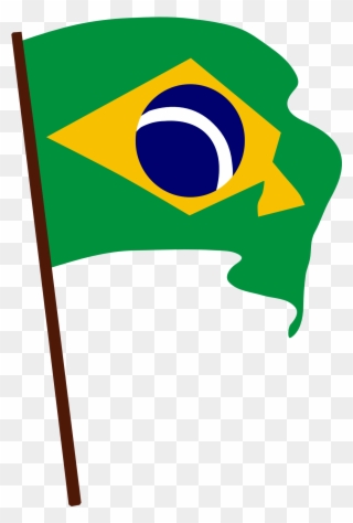 Brazil Flag Vector - Brazil Png Clipart