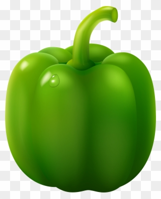Green Pepper Png Clipart - Green Bell Pepper Clipart Transparent Png