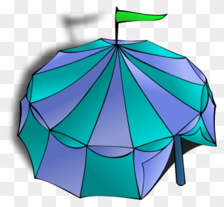 Tent Clip Art - Umbrella - Png Download