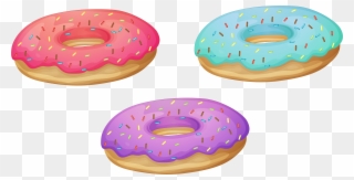 Download Free Printable Clipart And Coloring Pages - Transparent Background Cartoon Donut - Png Download